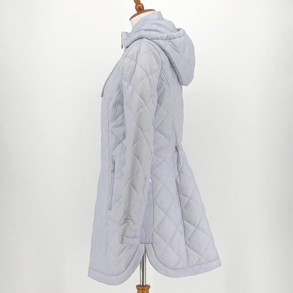 Laundry By Shelli Segal Light Blue Quilted Puffer - Picture 3 of 7